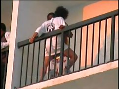 Ebony pounding leather bolt in the ass girlfriend